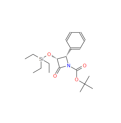 (3R,4S)-3-(三乙基硅氧基)-4-苯基-2-氧-氮杂环丁-1-甲酸叔丁酯,(3R,4S)-tert-Butyl 2-oxo-4-phenyl-3-(triethylsilyloxy)azetidine-1-carboxylate