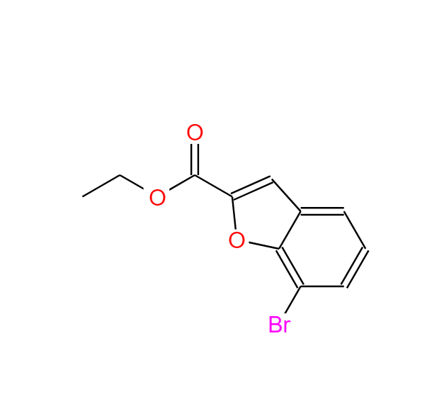 7-溴苯并呋喃-2-羧酸乙酯,7-bromo-2-Benzofurancarboxylic acid ethyl ester