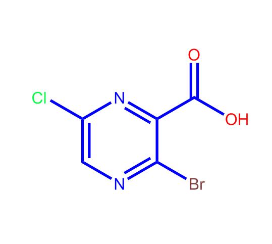 3-溴-6-氯吡嗪-2-羧酸,3-Bromo-6-chloropyrazine-2-carboxylicacid