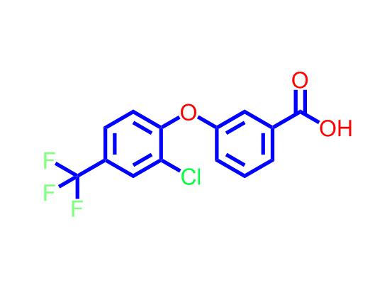 3-[2-氯-4-(三氟甲基)苯氧基]苯甲酸,3-(2-Chloro-4-(trifluoromethyl)phenoxy)benzoicacid