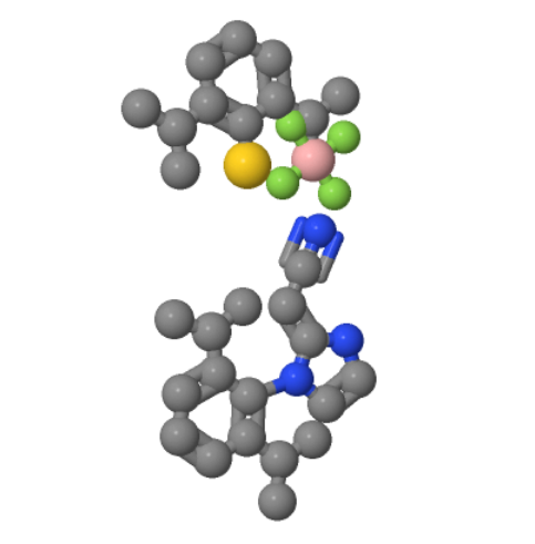 1,3 - 双(2,6 -丙基苯基)咪唑-2-亚基(乙腈)氟硼酸,1,3-Bis(2,6-di-i-propylphenyl)imidazol-2-ylidene(acetonitrile)gold(I) tetrafluoroborate, 95%