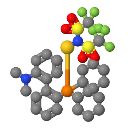 [2-(二环己基膦)-2' - (N,N-二甲基氨基)-1,1'-联苯〕双(三氟甲基)磺酰亚胺,[2-(Dicyclohexylphosphino)-2'-(N,N-diMethylaMino)biphenyl][bis(trifluoroMethyl) sulfonyliMido]gold(I)