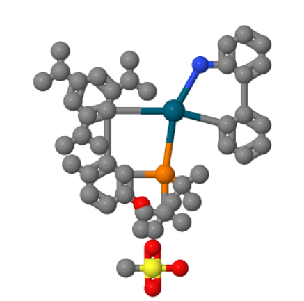甲磺酰氧基(2-(二-叔-丁基膦基)-3-甲氧基-6-甲基-2',4',6'-三异丙基-1,1'-联苯)(2'-氨基-1,1'-联苯-2-基)钯(II),Methanesulfonato(2-(di-t-butylphosphino)-3-methoxy-6-methyl-2',4',6'-tri-i-propyl-1,1'-biphenyl)(2'-amino-1,1'-biphenyl-2-yl)palladium(II)