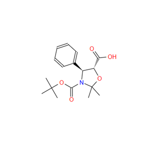 多烯紫杉醇侧链,(4S,5R)-3-(tert-Butoxycarbonyl)-2,2-dimethyl-4-phenyloxazolidine-5-carboxylic acid