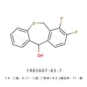 7,8-二氟-6,11-二氢二苯并[b,e]硫杂卓-11-醇,7,8-Difluoro-6,11-dihydrodibenzo[b,e]thiepin-11-ol