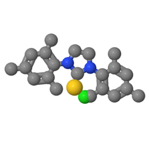 氯[1,3-双(2,4,6-三甲基苯基)-4,5-二氢咪唑-2-亚基]金(I)；852445-82-0