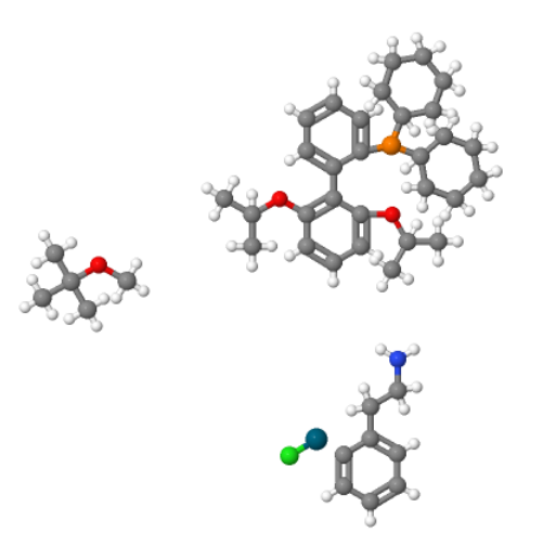 氯(2 -二环己膦基-2',6'-二I -丙氧基- 1,1'-联苯)[2- (2-氨基乙基苯基)]钯(Ⅱ),甲基叔丁基醚,Chloro(2-dicyclohexylphosphino-2',6'-di-i-propoxy-1,1'-biphenyl)[2-(2-aminoethylphenyl)]palladium(II), methyl-t-butylether adduct, min. 98%