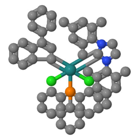 三环己基磷[3-苯基-1H吲哚-1-亚基][1,3-二(2,4,6-三甲苯)-4,5-二氢咪唑]钌(II)二氯化物,Tricyclohexylphosphine[3-phenyl-1H-inden-1-ylidene][1,3-bis(2,4,6-triMethylphenyl)-4,5-dihydroiMidazol-2-ylidene]rutheniuM(II)