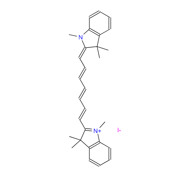 碘化-1,1ˊ,3,3,3ˊ,3ˊ-六甲基吲哚三羰花青,1,1',3,3,3',3'-HEXAMETHYLINDOTRICARBOCYANINE IODIDE