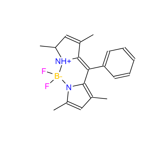 1,3,5,7-四甲基-8-苯基-4,4-DIFLUOROBORADIAZAINDACENE,Difluoro{2-[(3,5-dimethyl-2H-pyrrol-2-ylidene-N)phenylmethyl]-3,5-dimethyl-1H-pyrrolato-N}boron