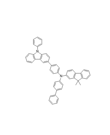 N-联苯-4-基-9,9-二甲基-N-[4-(9-苯基-9H-咔唑-3-基)苯基]-9H-芴-2-胺,9H-Fluoren-2-aMine, N-[1,1'-biphenyl]-4-yl-9,9-diMethyl-N-[4-(9-phenyl-9H-carbazol-3-yl)phenyl]-
