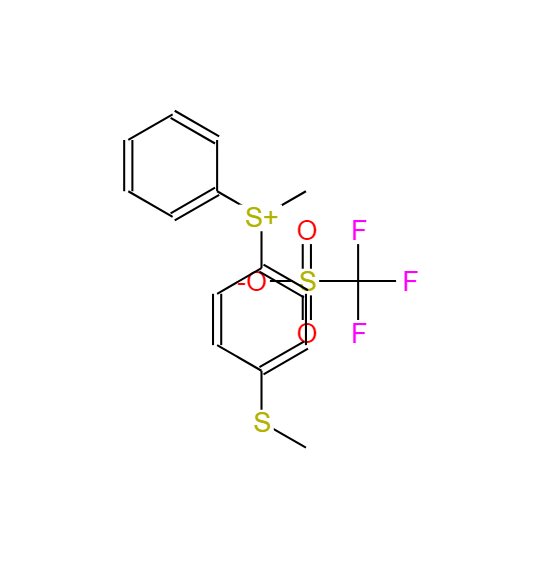 (4-甲基巰基)甲基苯基锍三氟甲磺酸,(4-METHYLTHIOPHENYL)METHYL PHENYL SULF&