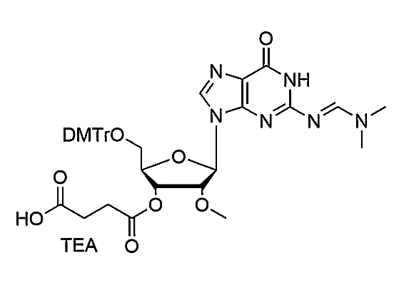 5'-O-DMT-2'-OMe-G(dmf)-3'-O-succinate, TEA salt,5'-O-DMT-2'-OMe-G(dmf)-3'-O-succinate, TEA salt