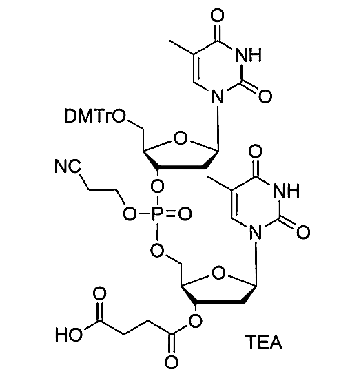 [5'-O-DMTr-5-Me-2'-dU](pCyEt)[5-Me-2'-dU-3'-succinate], TEA salt,[5'-O-DMTr-5-Me-2'-dU](pCyEt)[5-Me-2'-dU-3'-succinate], TEA salt