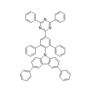 PPCZTRZ,9H-Carbazole, 9-[5'-(4,6-diphenyl-1,3,5-triazin-2-yl)[1,1':3',1''-terphenyl]-2'-yl]-3,6-diphenyl-