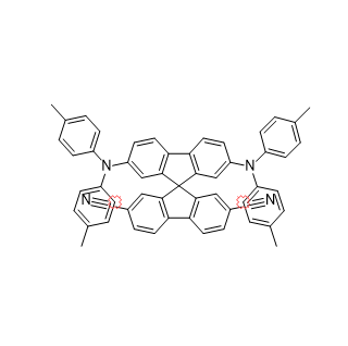 9,9'-螺环[9H-芴]-2,7-二甲腈,2',7'-双[双(4-甲基苯基)氨基,9,9'-Spirobi[9H-fluorene]-2,7-dicarbonitrile, 2',7'-bis[bis(4-methylphenyl)amino]-