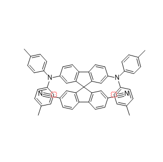 9,9'-螺環(huán)[9H-芴]-2,7-二甲腈,2',7'-雙[雙(4-甲基苯基)氨基,9,9'-Spirobi[9H-fluorene]-2,7-dicarbonitrile, 2',7'-bis[bis(4-methylphenyl)amino]-