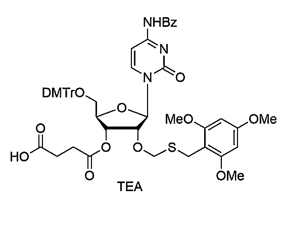 5'-O-DMTr-2'-O-TMBTM-C(Bz)-3'-O-succinate, TEA salt,5'-O-DMTr-2'-O-TMBTM-C(Bz)-3'-O-succinate, TEA salt