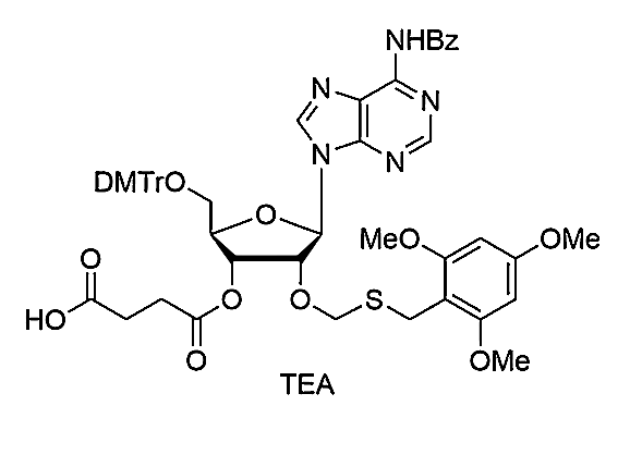 5'-O-DMTr-2'-O-TMBTM-A(Bz)-3'-O-succinate, TEA salt,5'-O-DMTr-2'-O-TMBTM-A(Bz)-3'-O-succinate, TEA salt