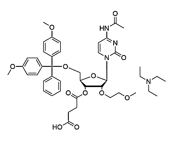 5'-DMT-2'-O-MOE-C(Ac)-3'-succinate, TEA salt,5'-DMT-2'-O-MOE-C(Ac)-3'-succinate, TEA salt