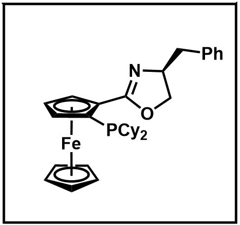 (S)-1-(dicyclohexylphosphino)-2-[(S)-4-benzyloxazolin-2-yl]ferrocene