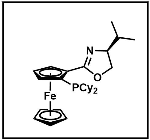 (S)-1-(dicyclohexylphosphino)-2-[(S)-4-isopropyloxazolin-2-yl]ferrocene