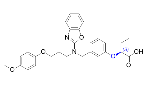 佩瑪貝特雜質(zhì)01,(S)-2-(3-((benzo[d]oxazol-2-yl(3-(4-methoxyphenoxy)propyl)amino)methyl)phenoxy)butanoic acid