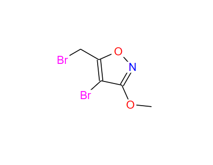4-溴-5-(溴甲基)-3-甲氧基异恶唑,Isoxazole, 4-bromo-5-(bromomethyl)-3-methoxy-