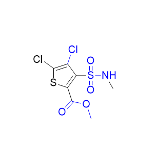 氯諾昔康雜質(zhì)14,methyl 4,5-dichloro-3-(N-methylsulfamoyl)thiophene-2-carboxylate