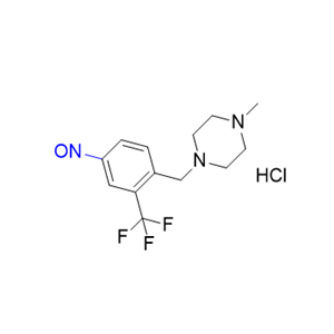 泊那替尼杂质02,1-methyl-4-(4-nitroso-2-(trifluoromethyl)benzyl)piperazine hydrochloride