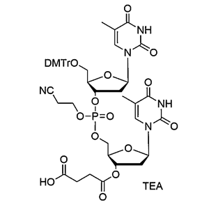 [5'-O-DMTr-5-Me-2'-dU](pCyEt)[5-Me-2'-dU-3'-succinate], TEA salt