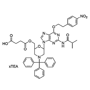 O(6)-NPE-Morpholino G(iBu) succinate, TEA salt