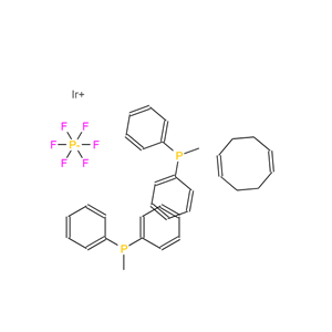1,5-环辛二烯双(甲基联苯基磷化氢)铱六氟磷酸盐,(1,5-CYCLOOCTADIENE)BIS(METHYLDIPHENYLPHOSPHINE)IRIDIUM(I) HEXAFLUOROPHOSPHATE