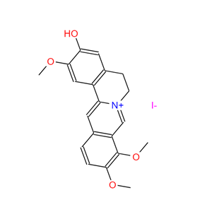 药根碱,2,9,10-Trimethoxy-5,6-dihydroisoquinolino[2,1-b]isoquinolin-7-ium-3-ol