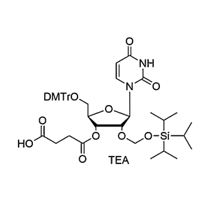 5'-O-DMTr-2'-O-TOM-U succinate