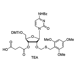 5'-O-DMTr-2'-O-TMBTM-C(Bz)-3'-O-succinate, TEA salt