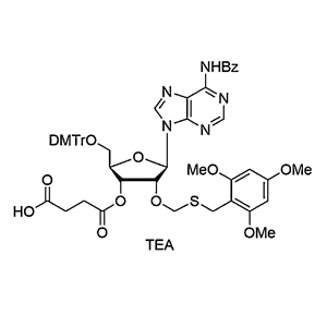 5'-O-DMTr-2'-O-TMBTM-A(Bz)-3'-O-succinate, TEA salt