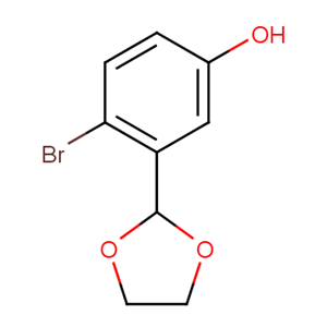 4-溴-3-(1,3-二氧杂环戊烷-2-基)苯酚（1160182-44-4）
