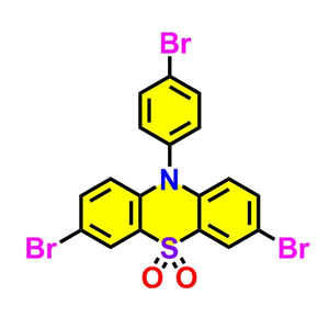 3,7-二溴-10-（4-溴苯基）-10H-吩噻嗪5,5-二氧化物,3,7-Dibromo-10-(4-bromophenyl)-10H-phenothiazine 5,5-dioxide