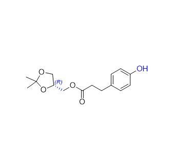 兰地洛尔杂质07,(R)-(2,2-dimethyl-1,3-dioxolan-4-yl)methyl 3-(4-hydroxyphenyl)propanoate