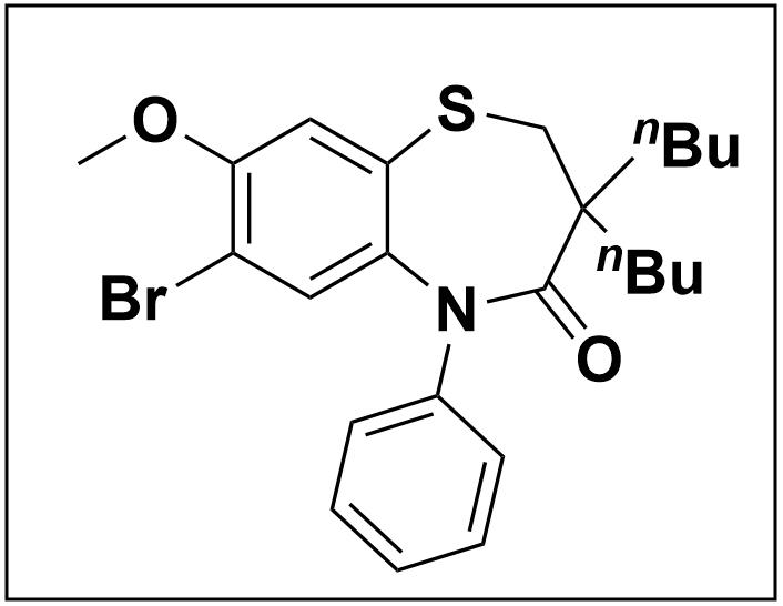 1,5-Benzothiazepin-4(5H)-one, 7-bromo-3,3-dibutyl-2,3-dihydro-8-methoxy-5-phenyl-