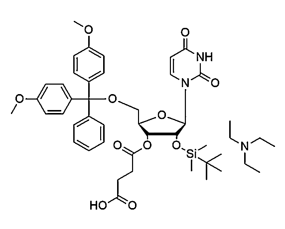 DMT-2'-O-TBDMS-Ur-3'-succinate, TEA salt,DMT-2'-O-TBDMS-Ur-3'-succinate, TEA salt