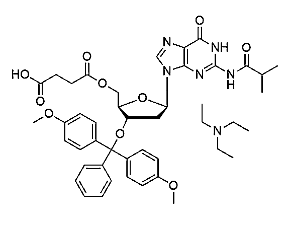 N2-iBu-3'-DMT-2'-dG-5'-succinate, TEA salt,N2-iBu-3'-DMT-2'-dG-5'-succinate, TEA salt