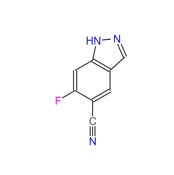 6-氟-1H-吲唑-5-甲腈,1H-Indazole-5-carbonitrile,6-fluoro-(9CI)