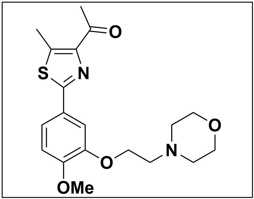 1-(2-(4-methoxy-3-(2-morpholinoethoxy)phenyl)-5-methylthiazol-4-yl)ethan-1-one