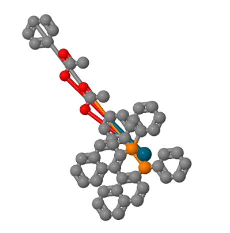 双乙酸酯{2,2'-双(二苯基膦)-1,1'-联萘}钯(II),Palladium, bis(acetato-κO)[[1,1'-binaphthalene]-2,2'-diylbis[diphenylphosphine-κP]]-, (SP-4-2)- (9CI)
