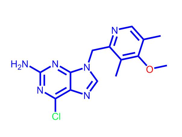 6-氯-9-[(4-甲氧基-3,5-二甲基-2-吡啶基)甲基]-9H-嘌呤-2-胺,6-Chloro-9-((4-methoxy-3,5-dimethylpyridin-2-yl)methyl)-9H-purin-2-amine