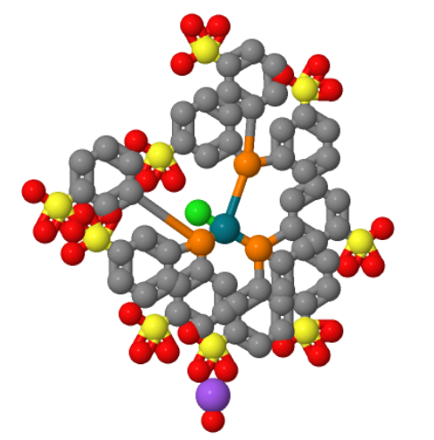 三[3,3`,3``-三(磺酸基苯基)膦]氯化铑(I)九钠盐水合物,Chlorotris[3,3`,3``-phosphinidynetris(benzenesulfonato)]rhodiuM(I)nonasodiuM salt hydrate