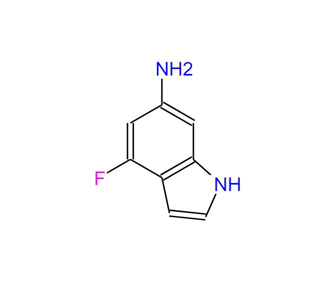 4-氟-6-氨基吲哚,1H-Indol-6-amine,4-fluoro-(9CI)