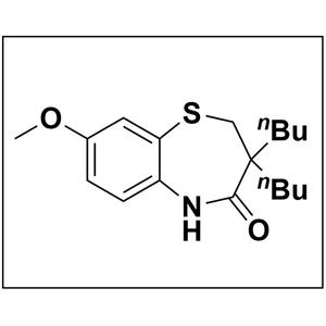 1,5-Benzothiazepin-4(5H)-one, 3,3-dibutyl-2,3-dihydro-8-methoxy- 439089-28-8